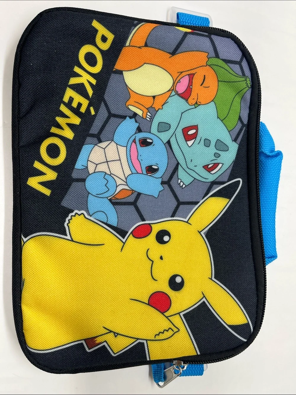 Kids Pikachu & Friends pencil Bag in Black and Blue
